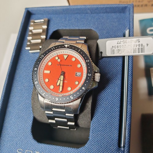 Spinnaker croft watch orange - spinnaker,