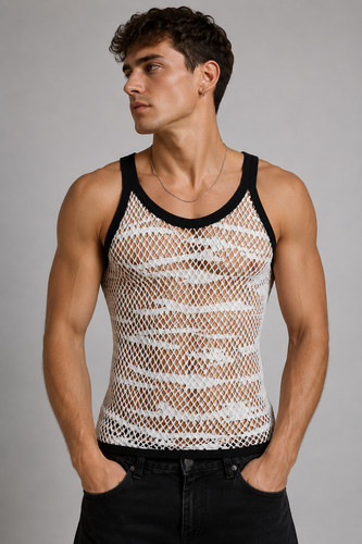 Men camouflage mesh string - men's,