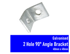 GALVANISED 2 HOLE 90° ANGLE