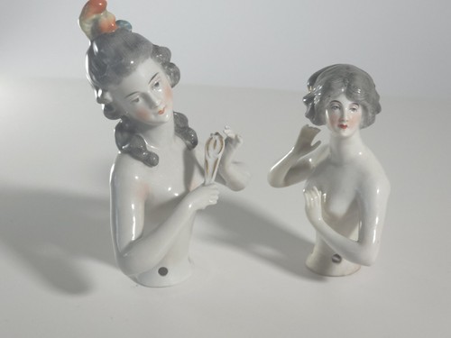 Pair antique german porcelain - pair,
