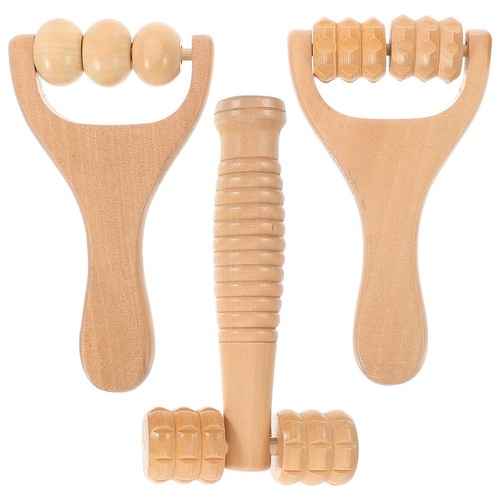 3pcs wooden massage - wooden, roller