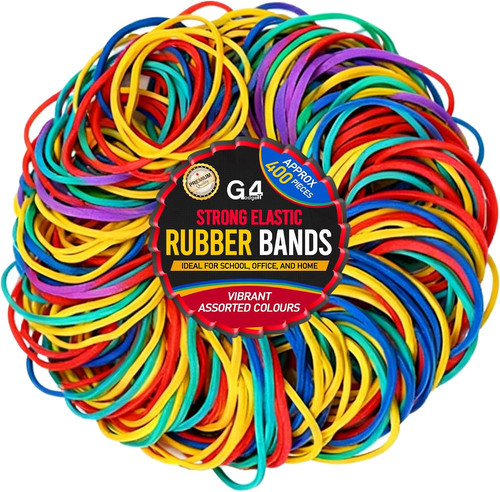 400 pack coloured - coloured, bands