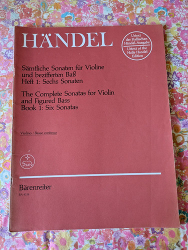 Handel complete sonatas violin - handel,