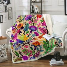 Soft Bohemia Florals Blanket