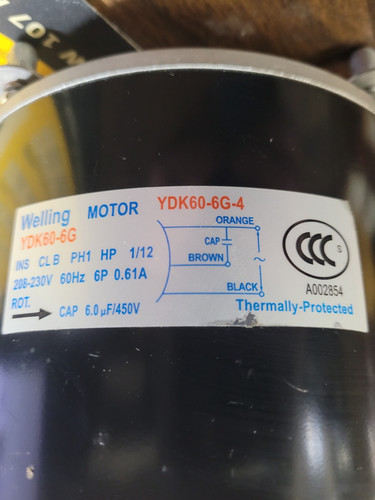 Welling motor ydk60 4 - motor, ydk60-6g-4