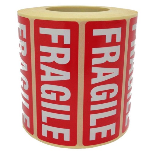 Fragile parcel labels - fragile,