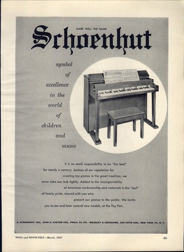 1957 paper schoenhut - paper,