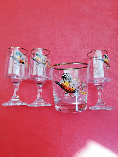 Four vintage flying pheasant - four,