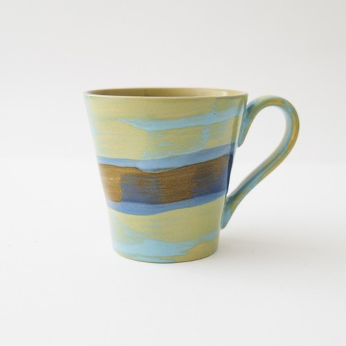 Cornish studio pottery mug - cornish,