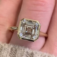 4 TCW Asscher Cut Moissanite