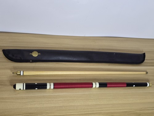 Pot black pool cue with - black,