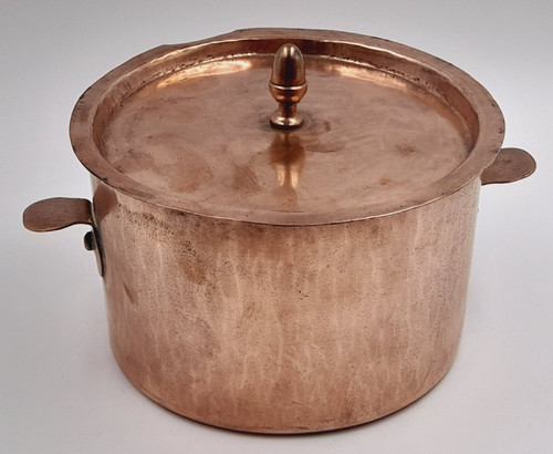 Vtg french copper pan - /, crème