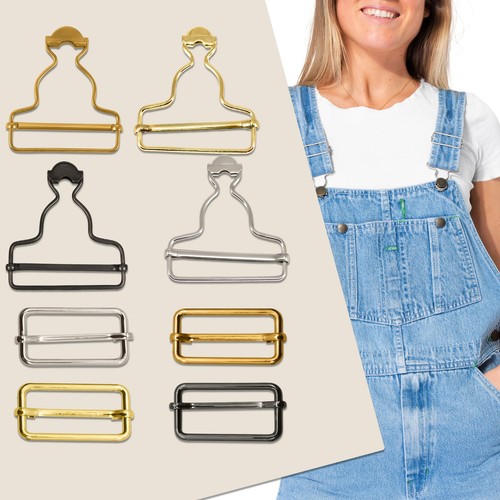 10pcs metal dungaree - metal,