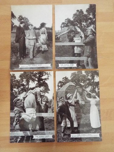 Vintage postcards set ladies - vintage,
