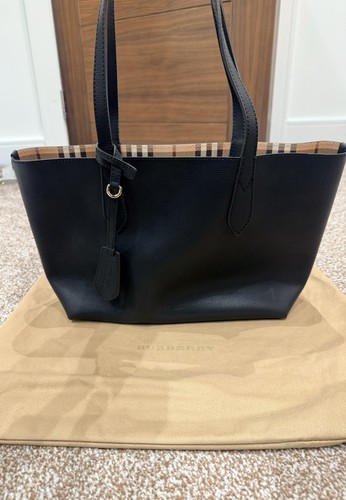 Burberry black small tote - small,