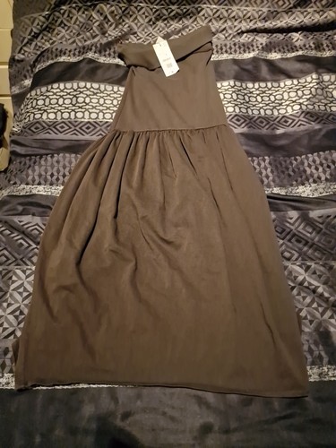 Zara brown off shouder long - brown,