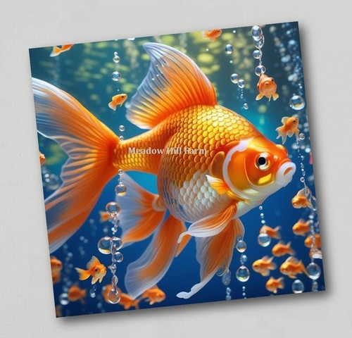 Fridge magnet goldfish classic - goldfish,