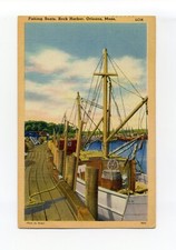Orleans MA 1950 postcard, Rock