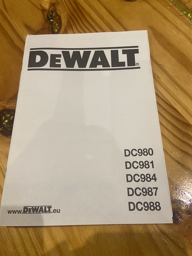 Instruction manual for dewalt - for,