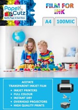 A4 INKJET Acetate Clear Film