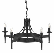 Ceiling Light Black Cartwheel