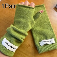 Women Soft Cashmere Fingerless