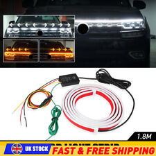 180CM Dynamic Scan Start Up Hoodbeam Kit Flexible Car Hood LED Strip Amber White