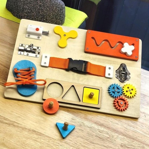 Wooden busy board - wooden,