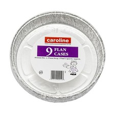 9 x Round 6" Flan Pie Foil