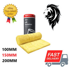 Superglass Loft Insulation Multi-Roll 44 100/150/200MM - MULTIPLE QUANTITIES