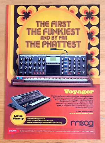Moog minimoog voyager magazine - minimoog,