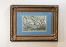 Oil on Newspaper by Boris Vassiloff SURREAL PLAYGROUND (MBP28)