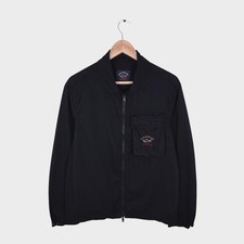 PAUL & SHARK Men's Black Cotton Overshirt Jacket - Size M