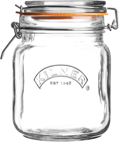 Kilner litre square clip top - litre,
