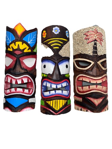 Set tiki mask - 12",