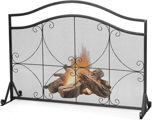 Fireplace screen freestanding - fireplace,