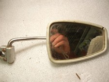 DESMO 275 CHROME SIDE WING MIRROR CLASSIC CAR RECTANGLE TAPERED 