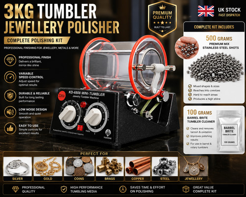 3kg rotary tumbler jewellery - 3kg,