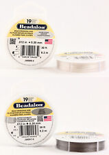 Beadalon 19 Strands Bead Stringing Wire Stainless Steel * Many Colors & Sizes