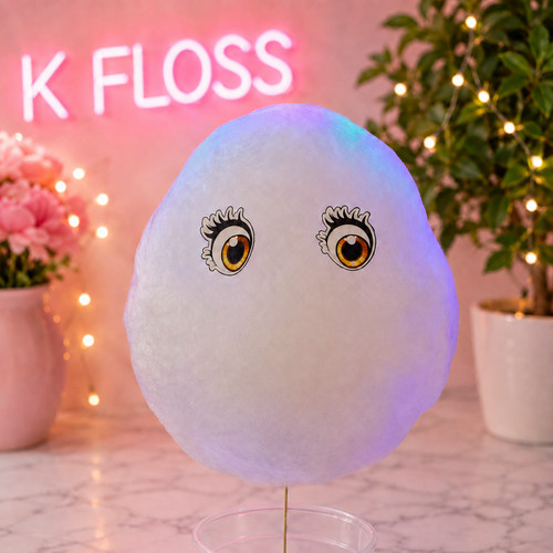 Edible candy floss eyes - edible,