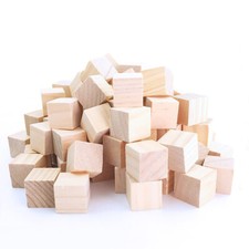 Wooden Plain Cubes Cube Blank