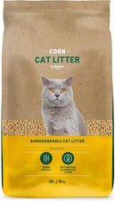 Amazon Brand - Lifelong Clumping Corn Cat Litter, Unscented, 25 L (Pack of 1)