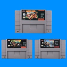 Donkey Kong Country 1 2 3 All Version Snes USA Cartridge Super Game For Nintendo