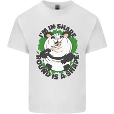 Panda Bear Funny Overweight Fat Humour Mens Light Cotton T-Shirt