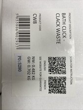 Bath Click - Clack Waste - Cw8 Clearwater Chrome Brand New In Box Free Postage