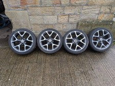 2010 VAUXHALL CORSA D VXR 18"INCH ALLOY WHEELS 5X110 ET47 225 40 R18 DIAMOND CUT