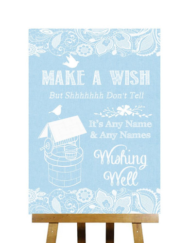 Blue burlap lace - burlap,