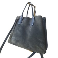 Coccinelle Sandy Suede and Leather Handbag In Powder BLUE Colour