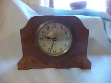 Antique 1930 Oak  Mantel Clock