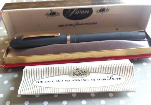 Large vintage swan pen - swan, with